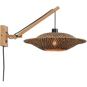 GOOD & MOJO Wandleuchte "Bali", beige (natur), Ø 44cm H: 43cm, Lampen, Wandlampe Designlampe