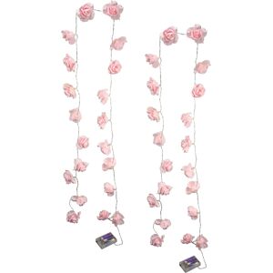 LED-Lichterkette I.GE.A. "Rose", rosa, Ø:6cm, Lichterketten