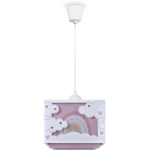 PACO HOME Pendelleuchte "GRETA", weiß, H: 24,5cm, Lampen, Kinderlampe