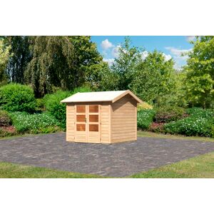 Gartenhaus KARIBU "Traufberg 3" Gartenhäuser beige (naturbelassen) Gartenhäuser aus Holz