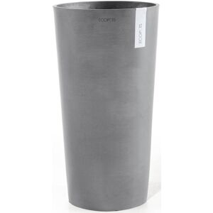 Blumentopf ECOPOTS "Amsterdam extrahoch 90 Grau", grau, B:49,8cm H:91cm T:49,8cm Ø:47cm, Kunststoff, Pflanzgefäße, für innen und außen: frostsicher, bruchsicher und lichtbeständig