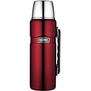 Isolierflasche THERMOS "Stainless King" Trinkflaschen Gr. 1200 ml, rot Thermobecher und Coffee to go