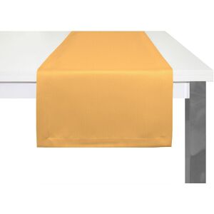 Tischläufer ADAM "Uni Collection" Gr. 1, gelb, B:50cm L:150cm, Bio-Baumwolle, Tischdecken