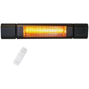 VASNER Heizstrahler "Bluetooth, schwarz, Appino BEATZZ" Wand Decke mit Musik & LED schwarz Heizlüfter