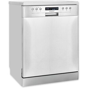 EXQUISIT Standgeschirrspüler, D (A-G), silber (silberfarben), B:59,8cm H:84,5cm T:60cm, Geschirrspüler