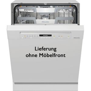 B (A bis G) MIELE teilintegrierbarer Geschirrspüler "G 7110 SCi AutoDos" silberfarben Einbaugeschirrspüler