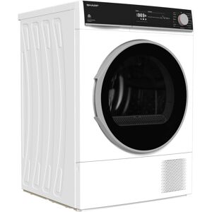 SHARP Wärmepumpentrockner "KD-NHH8S8GW3-DE", C (A-G), weiß, B:59,6cm H:84,5cm T:60,9cm, Trockner