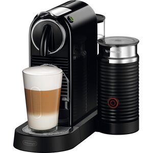 NESPRESSO Kapselmaschine "CITIZ EN 267.BAE von DeLonghi, Schwarz" Kaffeemaschinen inkl. Aeroccino Milchaufschäumer, Willkommenspaket mit 7 Kapseln schwarz (black) Nespresso-Maschine