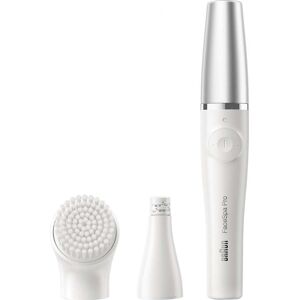 Gesichtsepilierer BRAUN "FaceSpa Pro SE910" Epilierer weiß (weiß, silber) Damen Epilierer