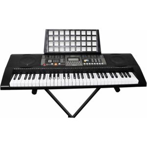 Home Keyboard CLIFTON "61-Tasten mit LC-Display" Tasteninstrumente silberfarben Ab 6-8 Jahren