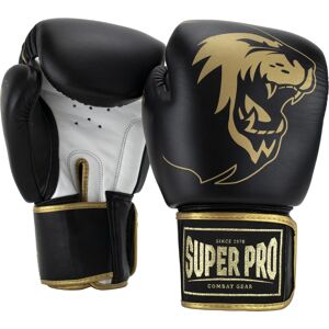 Boxhandschuhe SUPER PRO "Warrior" Gr. 12 12 oz, goldfarben (goldfarben, schwarz) Boxhandschuhe