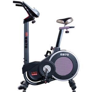 Ergometer U.N.O. FITNESS "EB 70" Fahrradtrainer silberfarben (schwarz, silberfarben) Ergometer