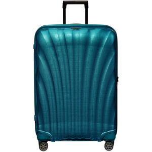 Hartschalen-Trolley SAMSONITE "C-LITE, verschiedene Größen und Farben", Gr. B/H/T: 51cm x 75cm x 31cm 94 l, blau (petrol blau), Polypropylen, unifarben, Koffer, Reisekoffer Aufgabegepäck Trolley TSA-Zahlenschloss Made in Europe
