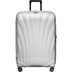 Hartschalen-Trolley SAMSONITE "C-LITE, verschiedene Größen und Farben", Gr. B/H/T: 51cm x 75cm x 31cm 94 l, weiß (sanftes weiß), Polypropylen, unifarben, Koffer, Reisekoffer Aufgabegepäck Trolley TSA-Zahlenschloss Made in Europe