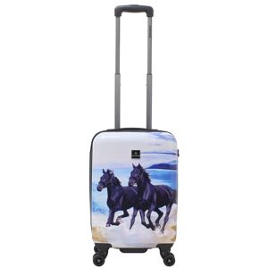 Koffer SAXOLINE "Horse", Gr. B/H/T: 35.00cm x 54.00cm x 20.00cm, bunt (schwarz, mehrfarbig), Koffer, mit praktischem TSA-Zahlenschloss