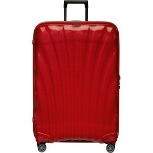 Hartschalen-Trolley SAMSONITE "C-LITE, verschiedene Größen und Farben", Gr. B/H/T: 55cm x 81cm x 34cm 123 l, rot (chili rot), Polypropylen, unifarben, Koffer, Reisekoffer Aufgabegepäck Trolley TSA-Zahlenschloss Made in Europe