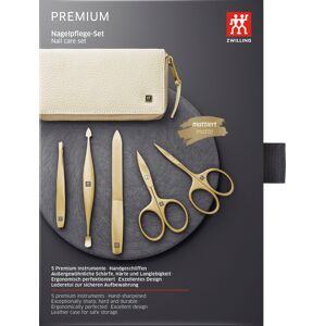 Maniküre-Etui ZWILLING "PREMIUM GOLD" Nageletuis Gr. 5 tlg., goldfarben Nageletui