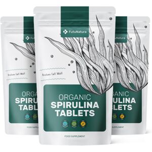 FutuNatura 3x BIO Spirulina 400 mg, zusammen 1125 Tabletten