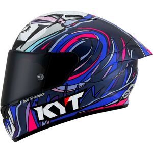 KYT NZ-Race Bastianini Replica 2022, Integralhelm Pink/Blau/Grau/Schwarz XS male