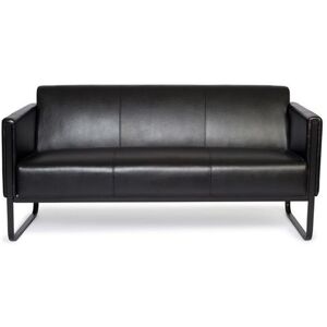 hjh OFFICE BALI BLACK 3-Sitzer - Lounge Sofa Schwarz