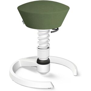 Aeris – Impulsmöbel AERIS SWOPPER MIT GLEITER - Swopper Low Mikrofaser Grün Gestell Weiß