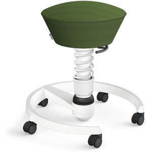 Aeris – Impulsmöbel AERIS SWOPPER AIR MIT ROLLEN - Swopper Low Grün Gestell Weiß Mesh-Gewebe AIR