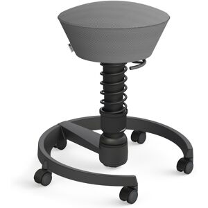 Aeris – Impulsmöbel AERIS SWOPPER AIR MIT ROLLEN - Swopper Standard Grau Gestell Schwarz Mesh-Gewebe AIR