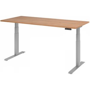 hjh OFFICE PRO XDKB 19 S Schreibtisch - 180 x 80 Nussbaum elektrisch höhenverstellbar