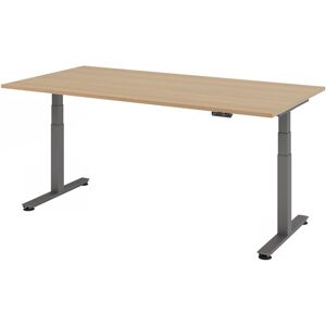 hjh OFFICE PRO XDSM 2E G Schreibtisch - 200 x 100 Eiche elektrisch höhenverstellbar