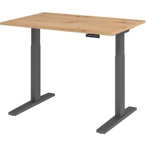 hjh OFFICE PRO XMKA 12 G Schreibtisch - 120 x 80 Asteiche elektrisch höhenverstellbar