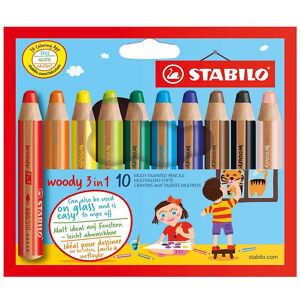 Stabilo Buntstifte - Woody 3-in-1 - 10 st. - Bunt - Stabilo - One Size - Buntstiftsets