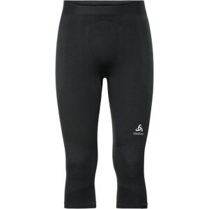 Odlo Performance Warm Suw Bottom 3 4 Pant Black Concrete Grey Xs Unisex