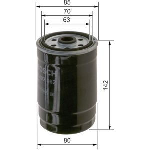 Bosch Kraftstofffilter Ø80,2mm 80,2mm Für Hyundai Kia 319222w000 31922a9000 F 026 402 362