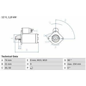 Bosch Anlasser (0 986 021 230) Für Bmw X3 X5 5 X6 3 6 7 1