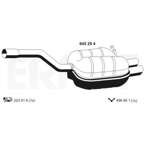 Ernst Endschalldämpfer (645294) Für Skoda Octavia Iii Auspufftopf