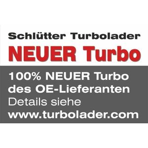 Schlütter Turbolader Lader, Aufladung Ohne Anbaumaterial Für Hyundai H-1 2.5 Crdi Crdi