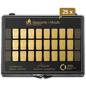 25 x 30 x 1 g Gold UnityBar Collection Heimerle und Meule