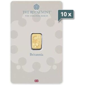 10 x 1 g Goldbarren Britannia Royal Mint