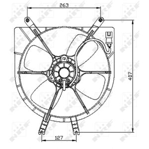 Lüfter, Motorkühlung NRF 47042