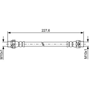 Bremsschlauch BOSCH 1 987 481 582