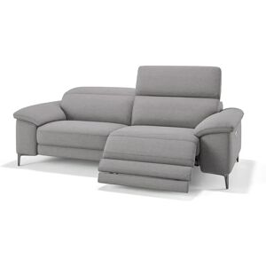 sofanella Relax Sofa 3-Sitzer SIENA Italienische Designer Sofas 202x105x75cm grau