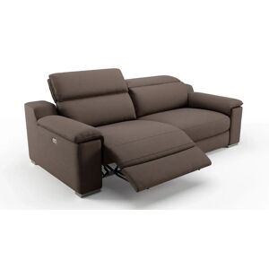 sofanella 3-Sitzer Couch mit Relaxfunktion MACELLO 204x110x78cm braun