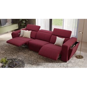 sofanella XXL Sofa ANCONA Mega Couch 3-Sitzer Sofa 279x74x113cm Rot