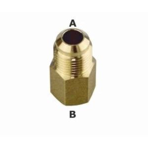 TECHNOCOLD Erweiterungs-Aufschraubstutzen 5/8""M - 1/2""W SAE (7/8""-3/4"" UNF) incl. Dichtring