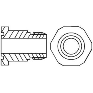 Alco Adapter für OM3/OM4/OW4 OM0-CCB 1-1/8" Einschraub