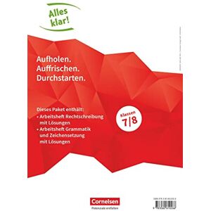 GEBRAUCHT Alles klar! - Deutsch - Sekundarstufe I - 7./8. Schuljahr: Arbeitshefte Rechtschreibung, Grammatik und Zeichensetzung mit Lösungen - Im Paket