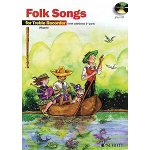 Marianne Magolt - GEBRAUCHT Die schönsten Folksongs: sehr leicht bearbeitet. 1-2 Alt-Blockflöten. (Spiel und Spaß mit der Blockflöte)