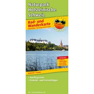 Publicpress - GEBRAUCHT Rad- und Wanderkarte Naturpark Holsteinische Schweiz: Mit Ausflugszielen, Einkehr- & Freizeittipps, wetterfest, reissfest, abwischbar, GPS-genau. 1:50000