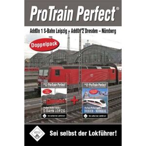 Blue Sky Interactive - GEBRAUCHT Train Simulator - Pro Train Perfect Doppelpack S-Bahn Leipzig / Dresden - Nürnberg