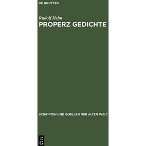 Rudolf Helm - Properz Gedichte